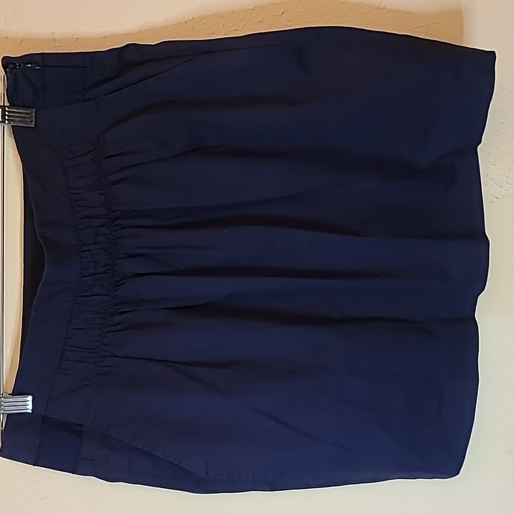 BANANA REPUBLIC Blue‎ Stretch Front Gathered A-Line Skirt - Size 6